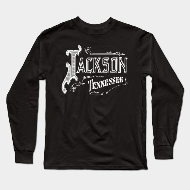 Vintage Jackson, TN Long Sleeve T-Shirt by DonDota